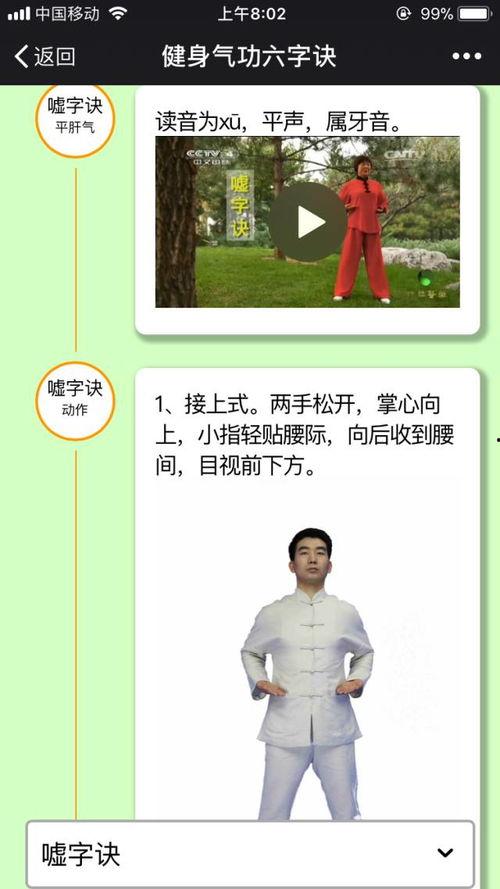 六字诀视频,养生功法精粹解析